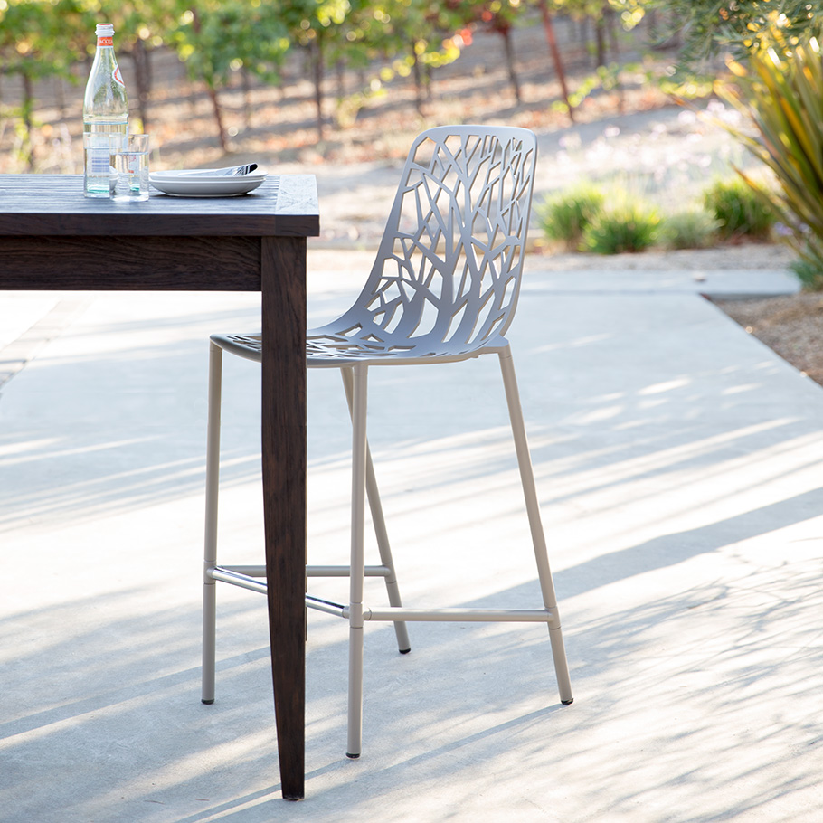 PAINTED, PATINATED OR WEATHERED FINISHED TEAK